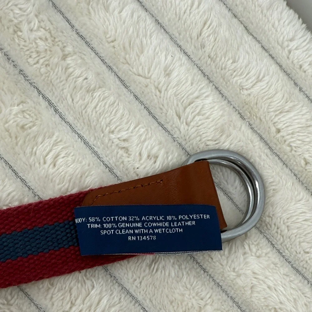 Vineyard Vines Boys Red and Blue Belt size medium